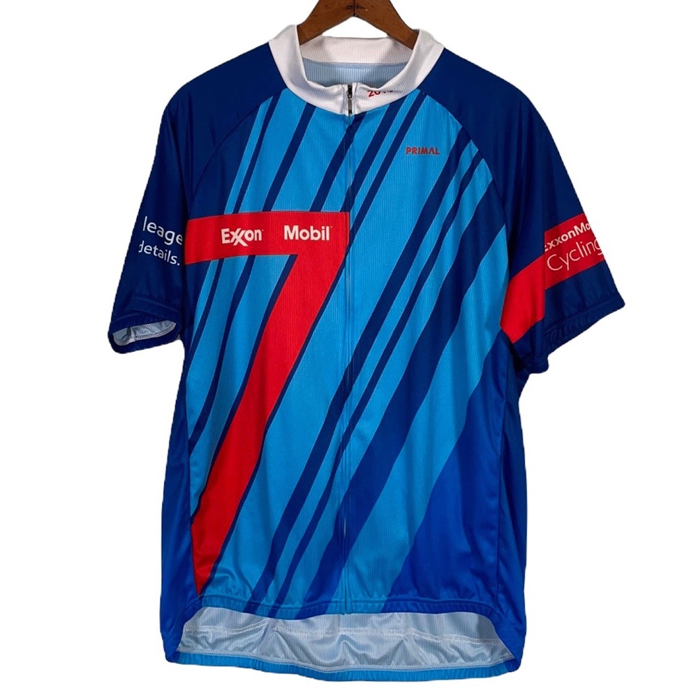 Primal Mens Exxon Mobile Cycling Club 2019 Shirt Size 2XL